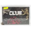 Image 1 : SEALED GAME OF THRONES CLUE GAME