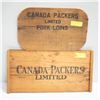 Image 1 : 2 VINTAGE WOODEN SIGNS CANADA PACKERS