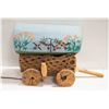 Image 1 : WOODEN CHUCK WAGON LAMP - FOR DECOR ONLY