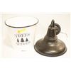 Image 1 : TREE FARM METAL PAIL & OUTDOOR BARN METAL LIGHT