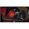 Image 1 : BOX OF WORK GEAR INCLUDING MASTERCRAFT TOOL BELT/