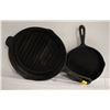 Image 1 : PAIR OF CAST IRON FRYING PANS