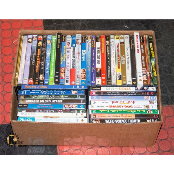 BOX OF CLASSIC MOVIES INCL. CLEOPATRA,