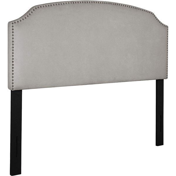 RIVET NAILHEAD BORDERED LUXURY QUEEN HEADBOARD