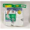 Image 1 : NEW ANKLE SOCKS WHITE 12-16 SIZE 6-PACK