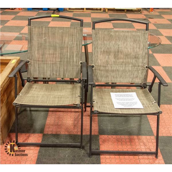 PAIR OF PATIO CHAIRS