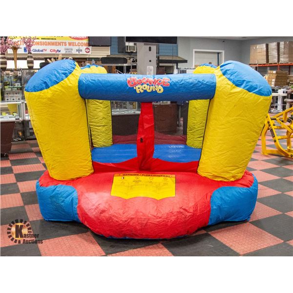 BOUNCY CASTLE AND AIR PUMP - INFLATES AND