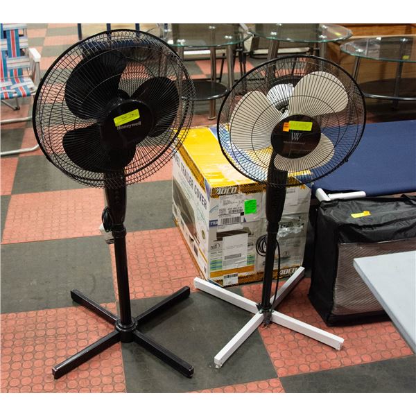 PAIR OF STANDING FLOOR FANS