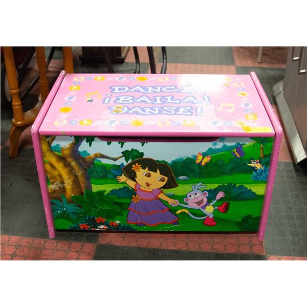 Dora Box Design VINTAGE DORA THE EXPLORER TOY BOX