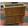 Image 1 : WOOD PLANTERS 27" X 12" X 13"