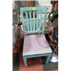 Image 1 : WOODEN CHAIR PAINTED DISTRESSED STYLE