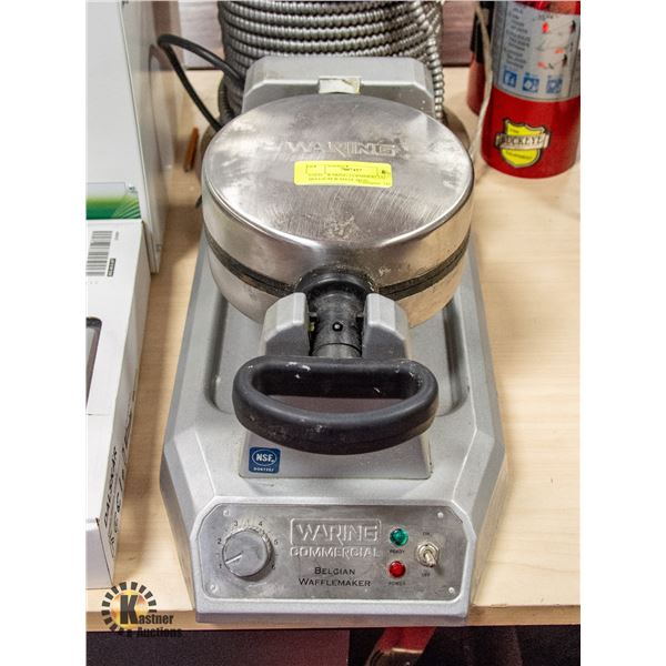 WARING COMMERCIAL BELGIUM WAFFLE IRON - TESTED