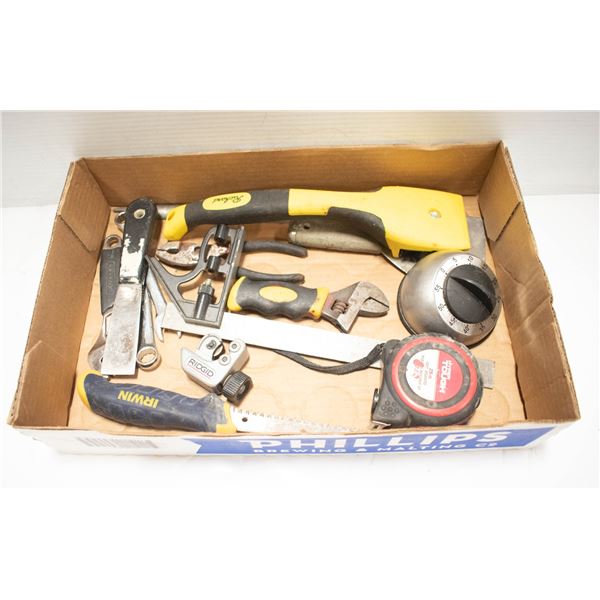 FLAT OF ASSORTED TOOLS