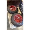 Image 2 : SET OF 4 CART WHEELS 4.10/3.50-6