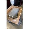 Image 1 : BOX OF STAINLESS STEEL DUCT CLAMPS AND SMALL RACK