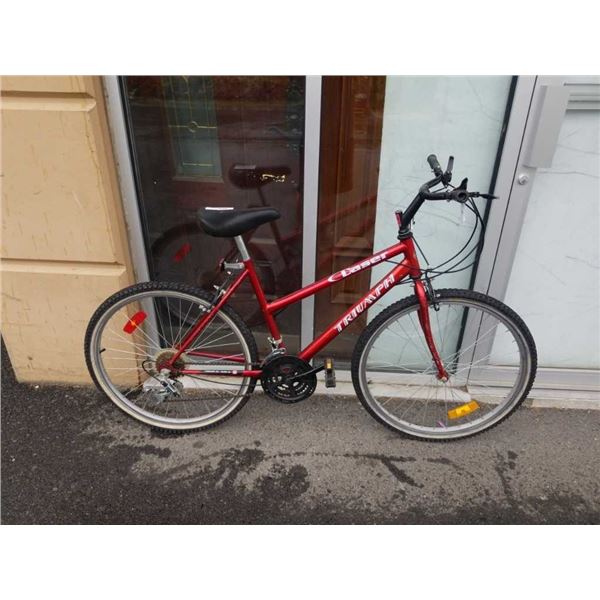 RED TRIUMPH BIKE