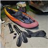 Image 1 : TOBIN SPORTS WAVEBREAK 2 SEATER KAYAK WITH FINS, PADDLES,SEATS AND PUMP