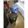 Image 1 : AS NEW RUBBERMAID GARBAGE CAN AND MISTRIAL STEP WASTE BIN