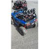 Image 2 : RC TOY ZONE 6V DOUBLE SEATER RIDE ON BLUE JEEP NOT WORKING UNTESTED