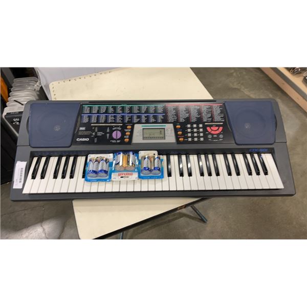 CASIO CTK-501 ELECTRIC KEYBOARD WORKING WITH EXTRA BATTERIES