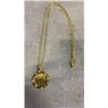 Image 2 : PLATED GOLD TONE NECKLACE WITH RUSSIAN COIN