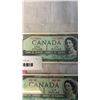 Image 3 : LAST 3 ISSUES CANADIAN $1 BILL 1954-1967-1973