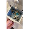 Image 9 : JEWELRY BOX WITH CONTENTS AND 6 WORKING WATCHES