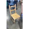 Image 2 : VINTAGE SCHOOL DESK AND WOODEN LADDERBACK CHAIR