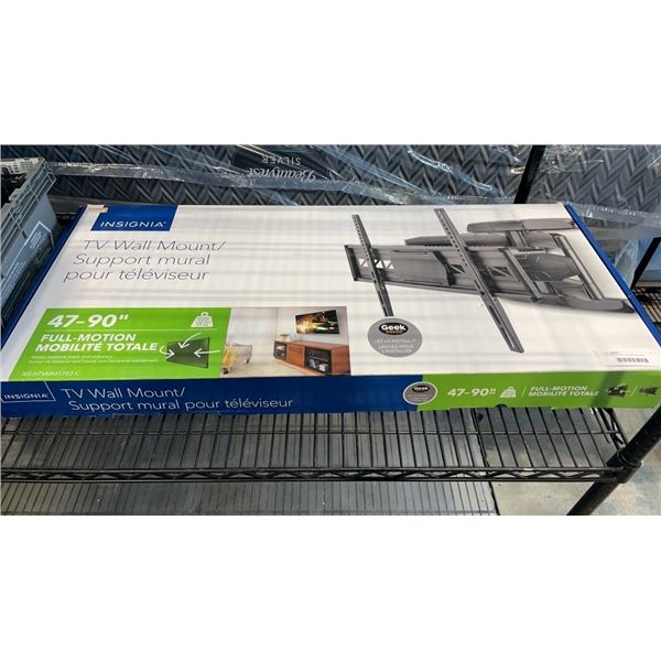 INSIGNIA 47"-90" FULL MOTION WALL MOUNT - RETAIL $199