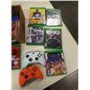 Image 2 : 2 XBOX WIRELESS CONTROLLERS ONE MISSING BATTERY PACK WITH 7 XBOX ONE GAMES AND LOT OF HIPHOP CDS