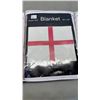Image 4 : 3 NEW FLAG SINGLE SIZE FLEECE BLANKETS