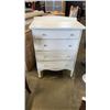 Image 1 : WHITE 4 DRAWER DRESSER