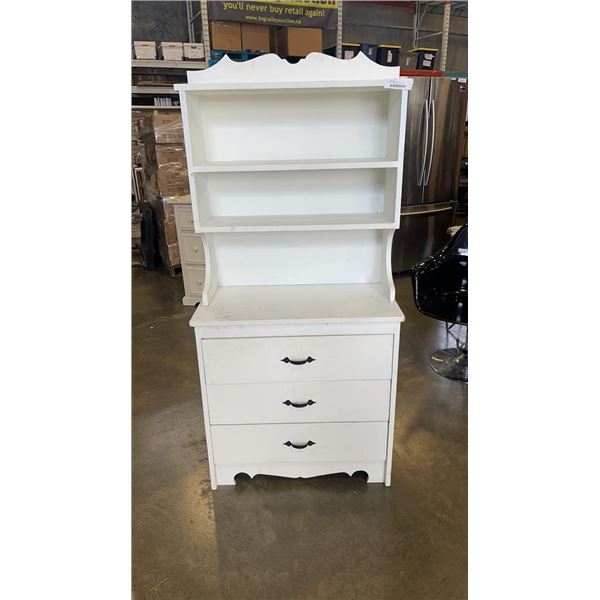 3 DRAWER DRESSER WITH HUTCH