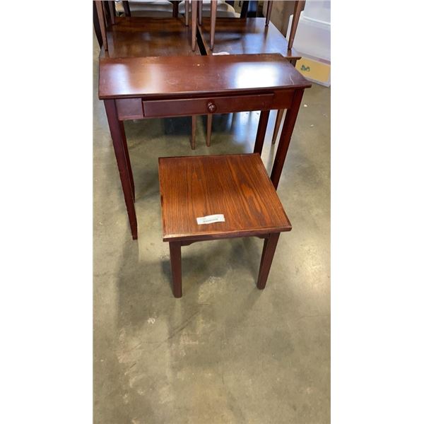 ONE DRAWER END TABLE AND SIDE TABLE