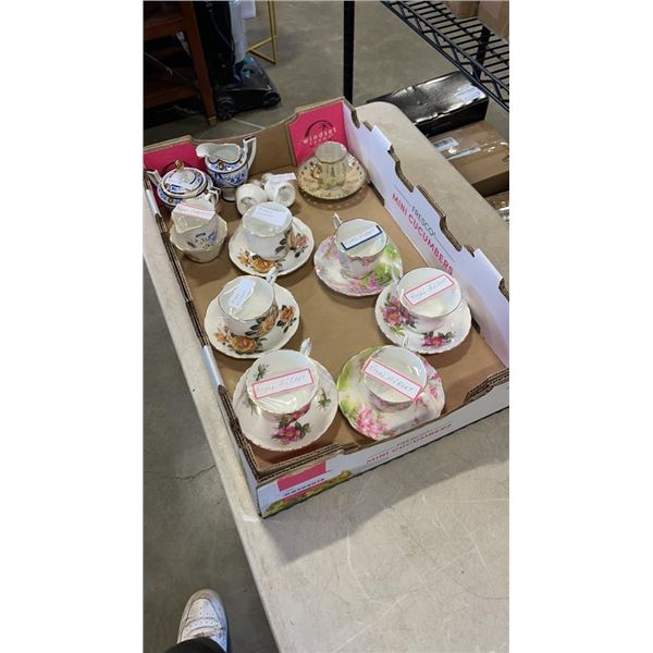 LOT OF CHINA CUPS AND SAUCERS