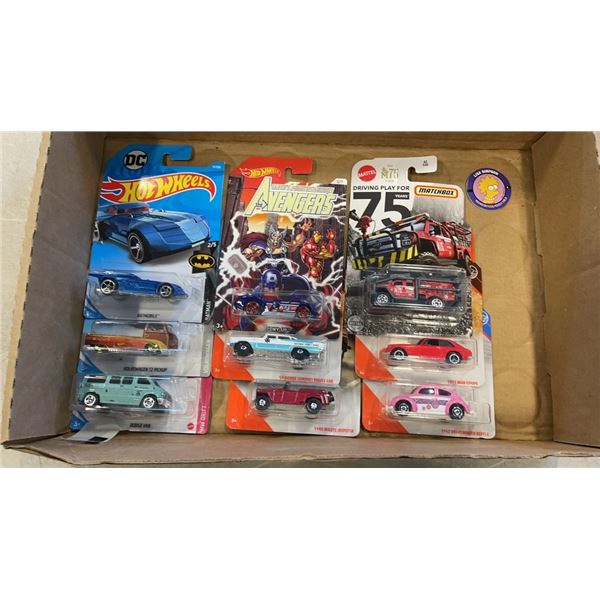 LOT OF 9 HOT WHEELS AND MATCHBOX COLLECTIBLE CARS