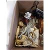 Image 2 : BOX OF COLLECTIBLES - ROTARY PHONE, VINTAGE CAMERA, ETC