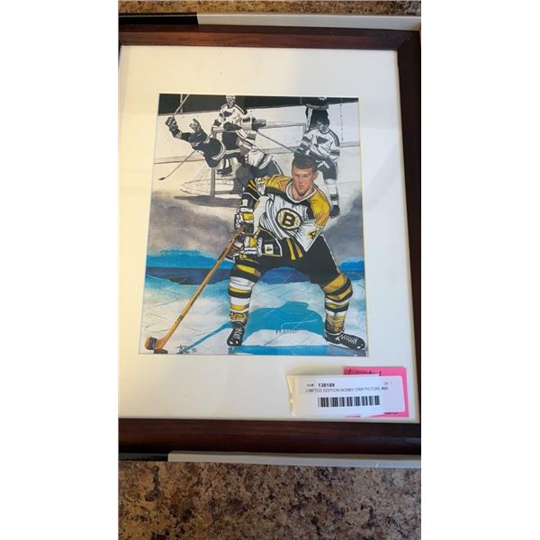 LIMITED EDITION BOBBY ORR PICTURE #99 OF 5000 - FRAMED