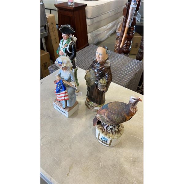 4 LIQUOR DECANTERS INCLUDING BETSY ROSS