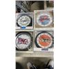 Image 2 : BOX OF WALL CLOCKS AND CAR FLAGS