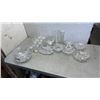 Image 1 : LOT OF CRYSTAL AND CLEAR GLASS SERVING PIECES