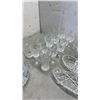 Image 7 : LOT OF CRYSTAL AND CLEAR GLASS SERVING PIECES