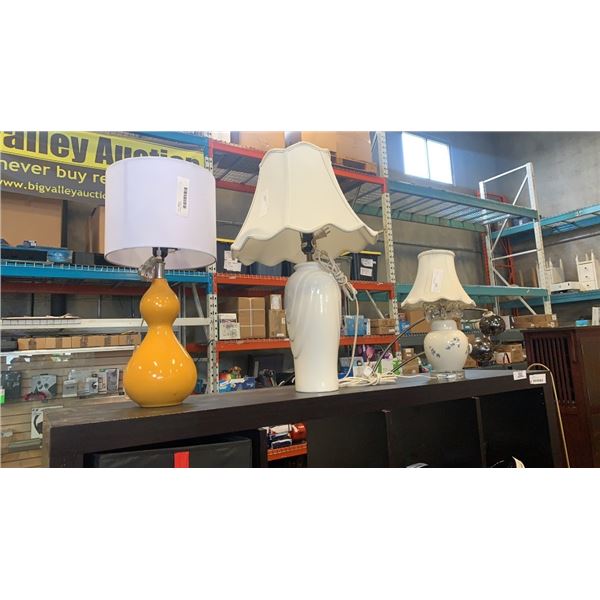 3 TABLE LAMPS