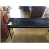 Image 2 : 2 DRAWER GLASSTOP SOFA TABLE 71" LONG