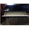 Image 3 : 2 DRAWER GLASSTOP SOFA TABLE 71" LONG