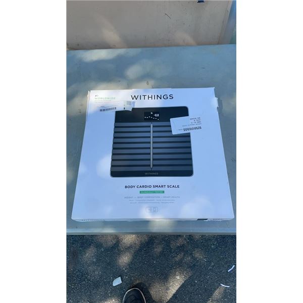 AS NEW WITHINGS BODY CARDIO SCALE TESTED AND WORKING - RETAIL $229