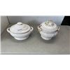 Image 1 : 2 PORCELAIN SOUP TUREENS INCLUDING SPOT AND WREATH