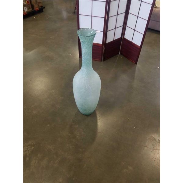 FROSTED GLASS VASE 40  TALL