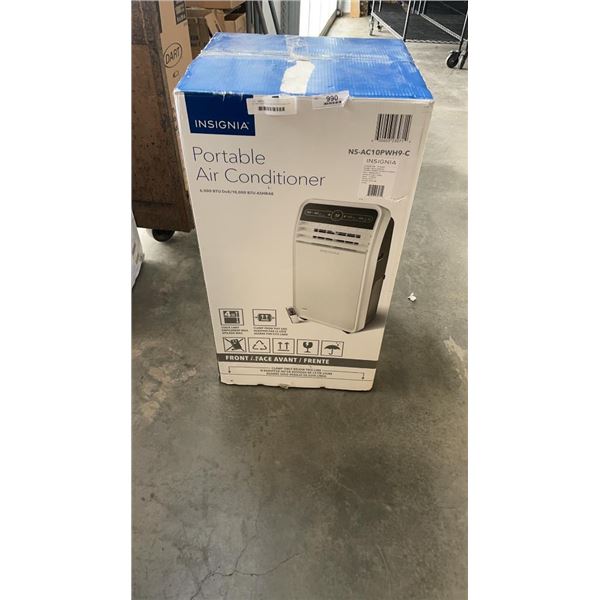 AS NEW INSIGNIA 10,000 BTU PORTABLE AIR CONDITIONER - TESTED AND WORKING