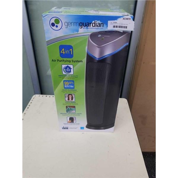 GERM GUARDIAN 4 IN 1 AIR PURIFYING SYSTEM TESTED AND WORKING - RETAIL $156